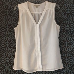 Banana Republic white shell blouse/top